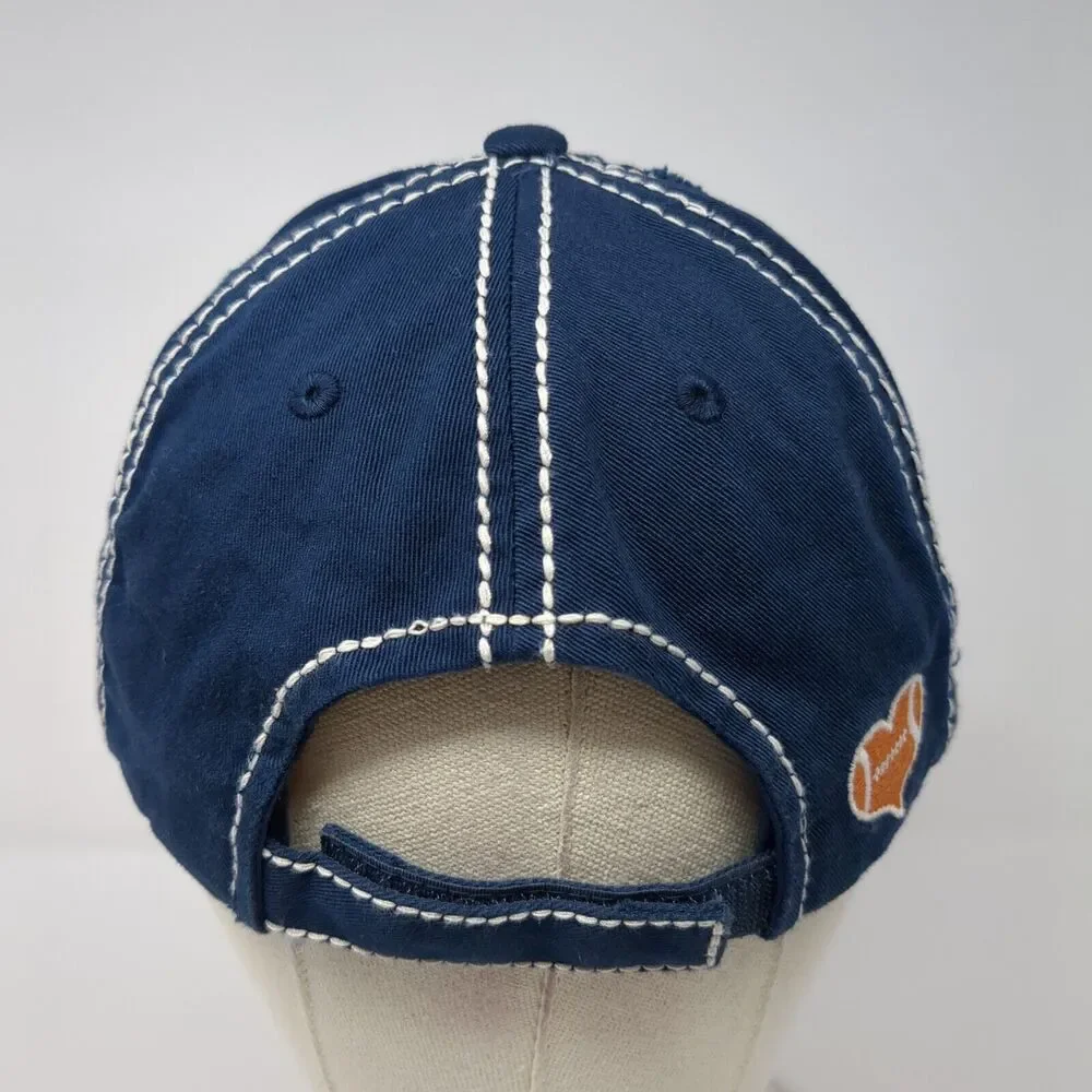 Football Mama May Yell Loudly Strapback Hat Blue OS KB ETHOS Vintage